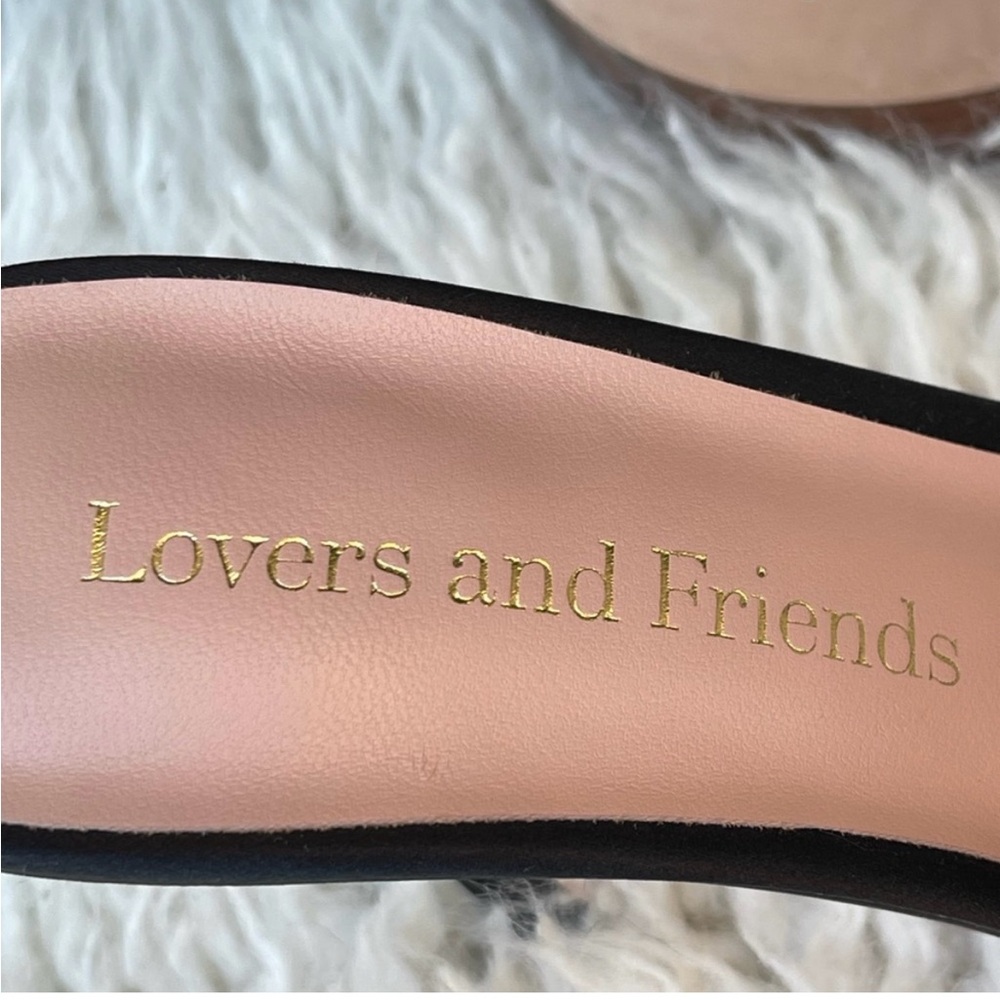 New Revolve Lovers and Friends x
Rachel Merle Satin Rosette Heels in
Black Sz. 8 - Picture 10 of 11